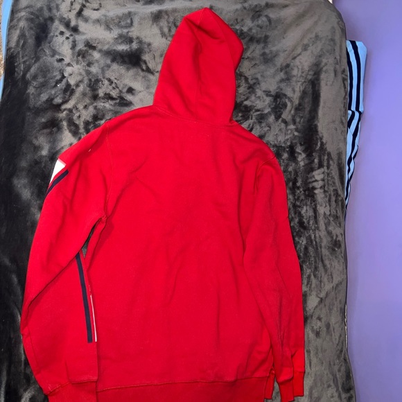 Levi’s Men’s Croft Fleece Stripe Red Logo Hoodie Size Medium - Picture 16 of 16